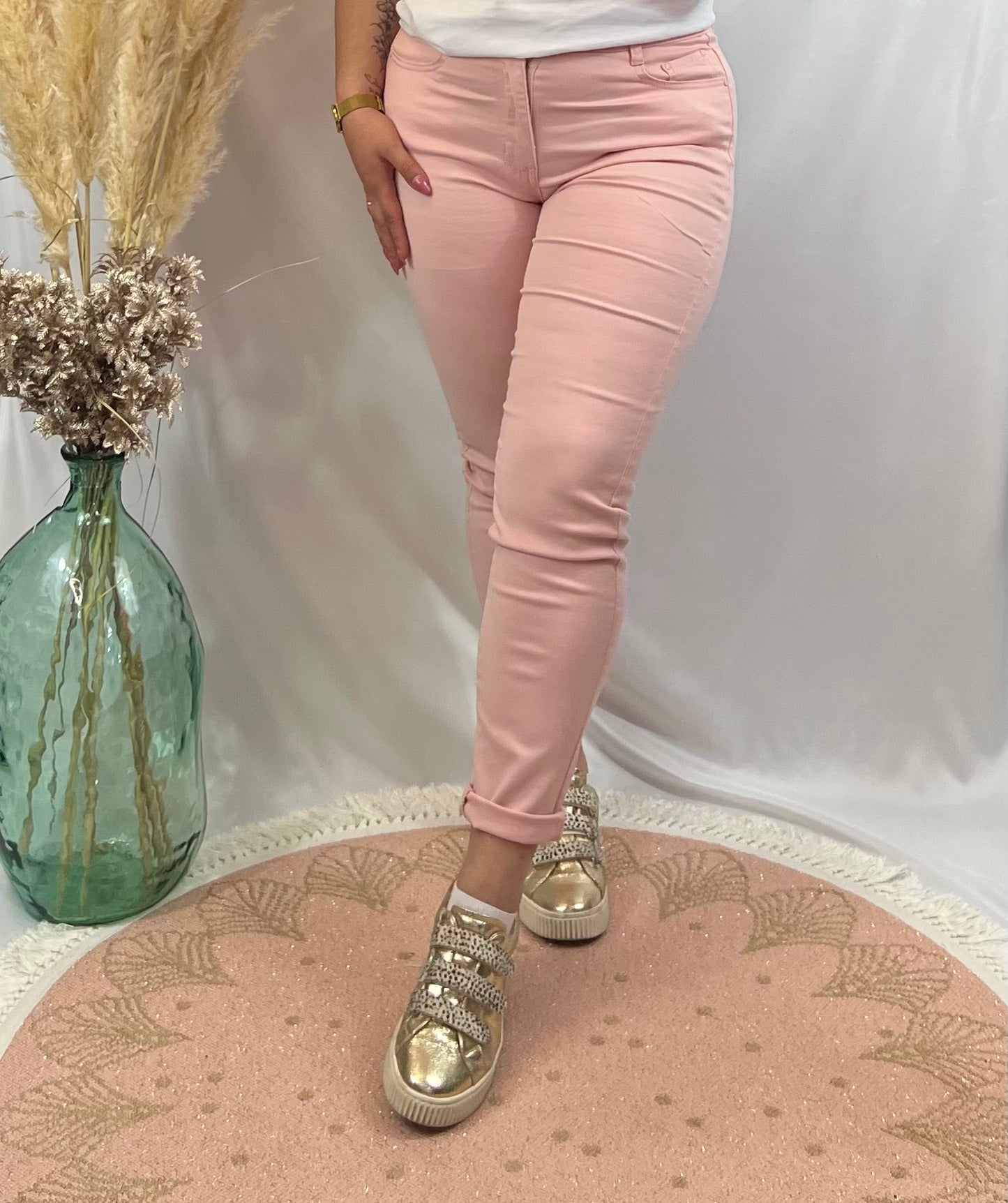 Pantalon rose pâle