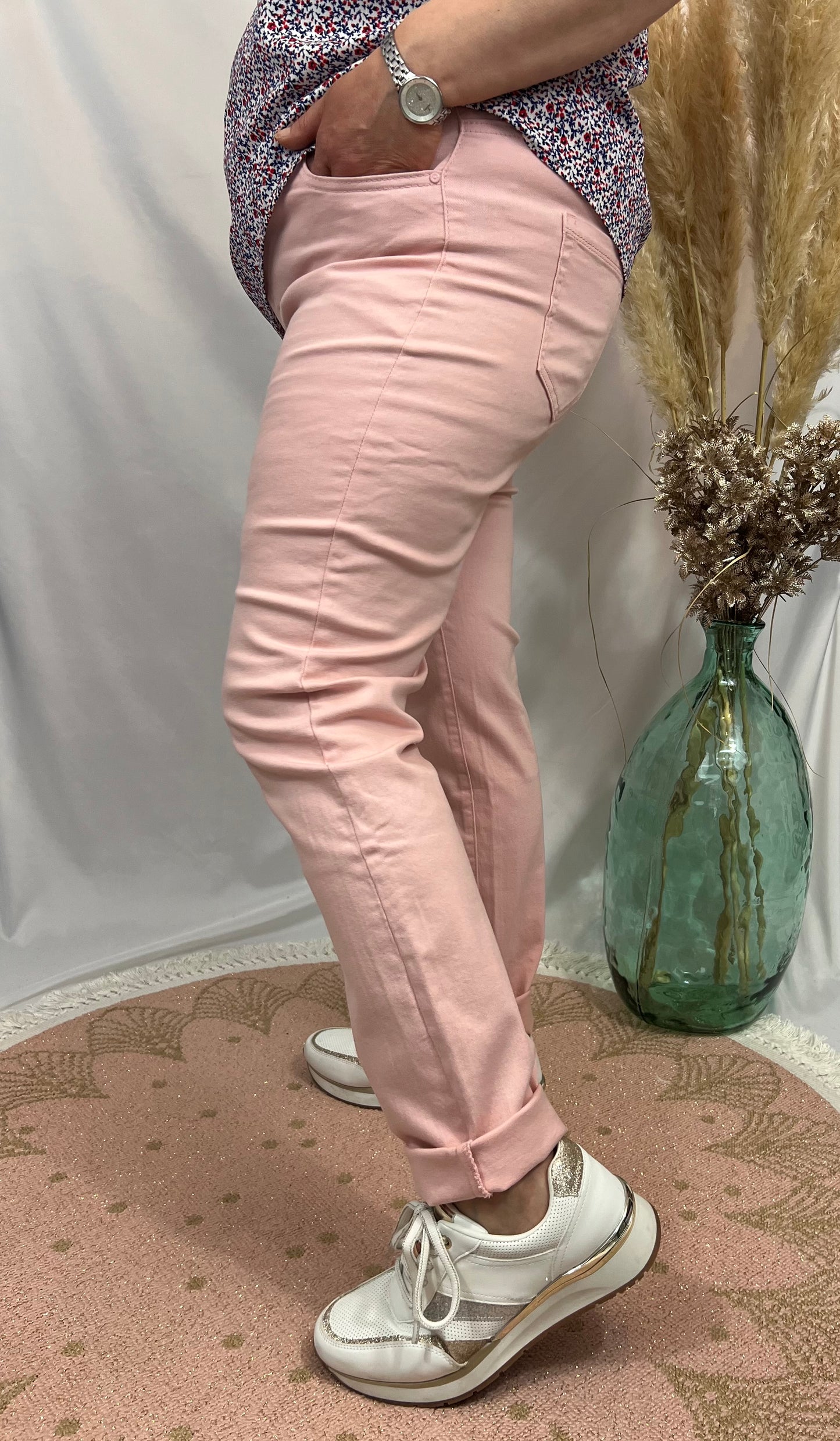 Pantalon rose pâle