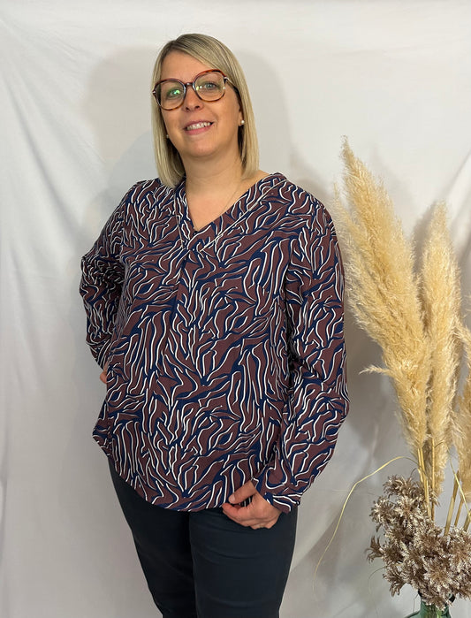 Blouse à motifs